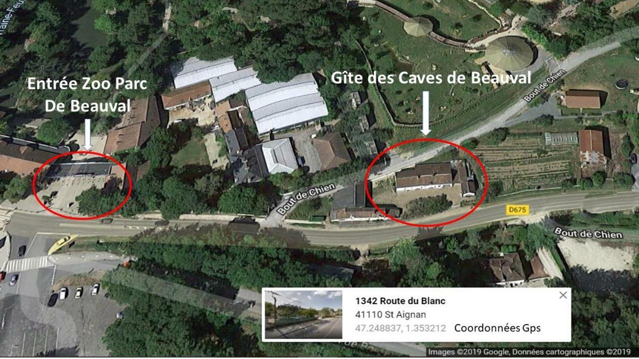 Gite Caves De Beauval Сент-Эньян Экстерьер фото